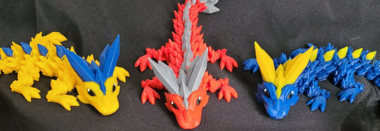 Articulating Baby Crystal Dragon