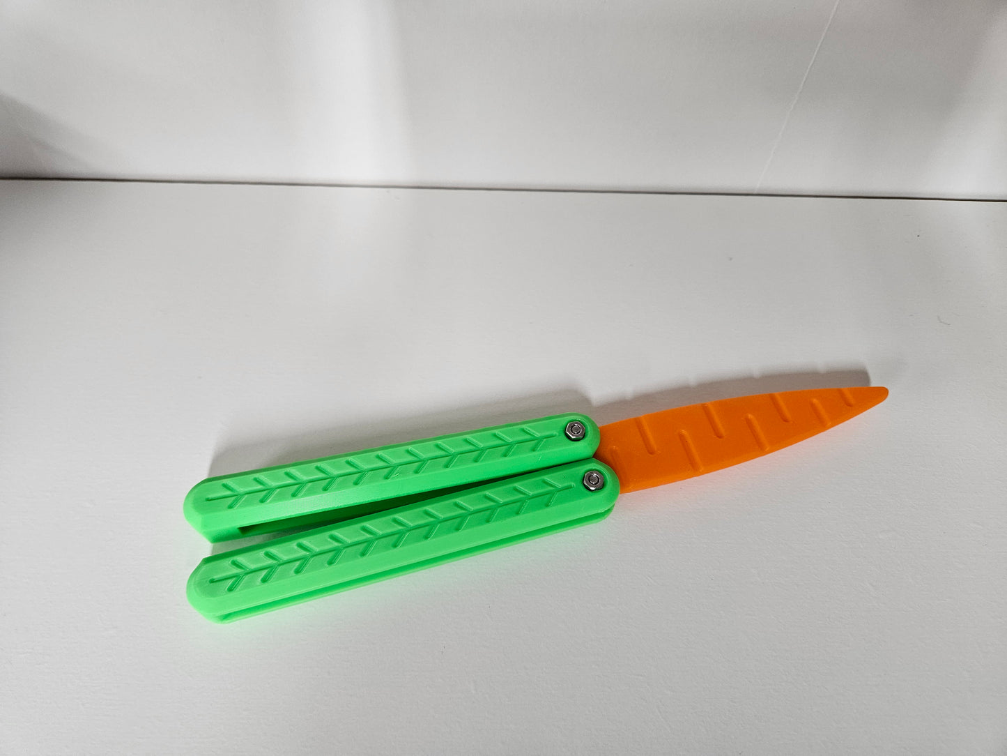 Carrot Butterfly Fidget Knife