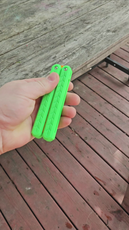 Carrot Butterfly Fidget Knife